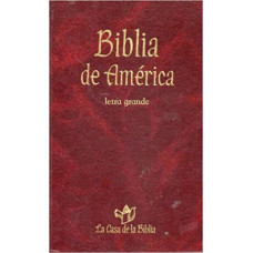 BIBLIA DE AMERICA LETRA GRANDE RUSTICA