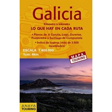 MAPA DE CARRETERAS GALICIA E1:340000